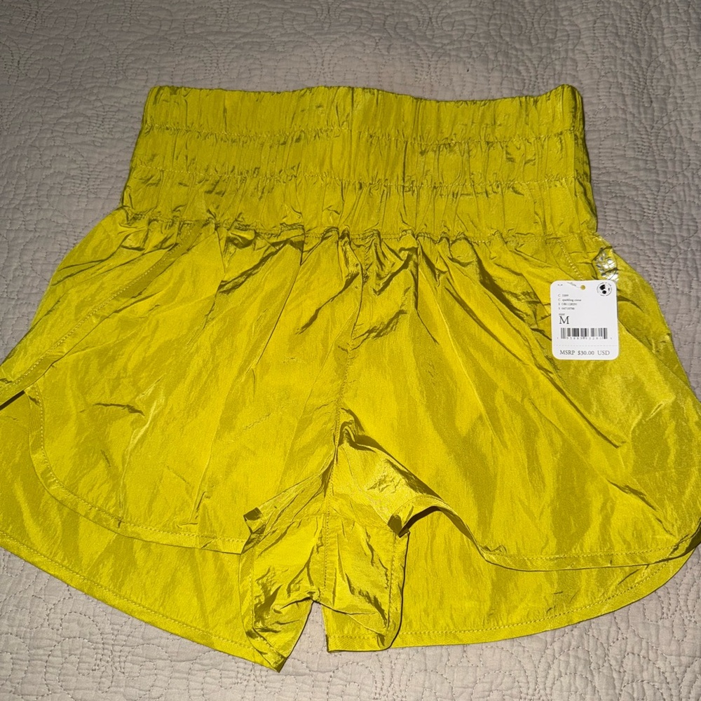 FP movement High Waist Yellow Shorts